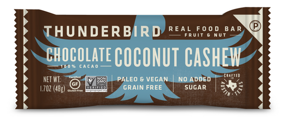 Barre tendre cajous, cacao et noix de coco